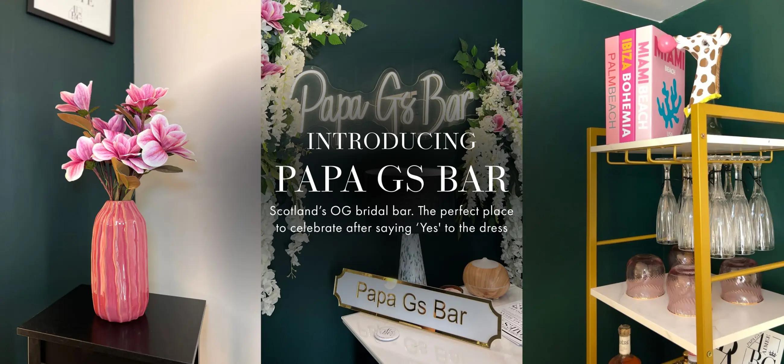 Papa G's Bar Banner new for desktop