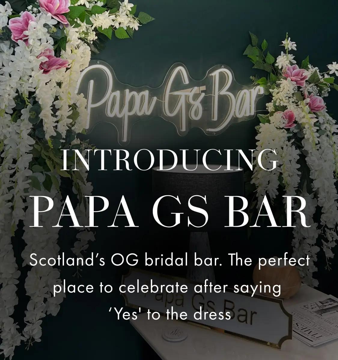 Papa G's Bar Banner new for mobile